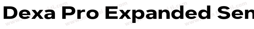 Dexa Pro Expanded Semi Bold字体转换